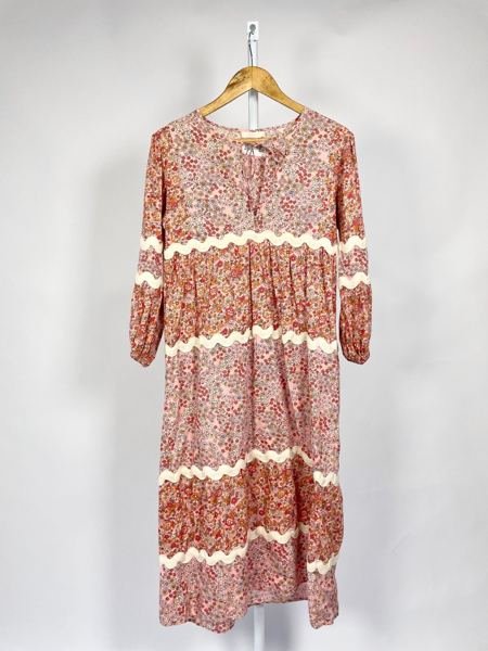 Vestido midi estampa flores VAN VAN