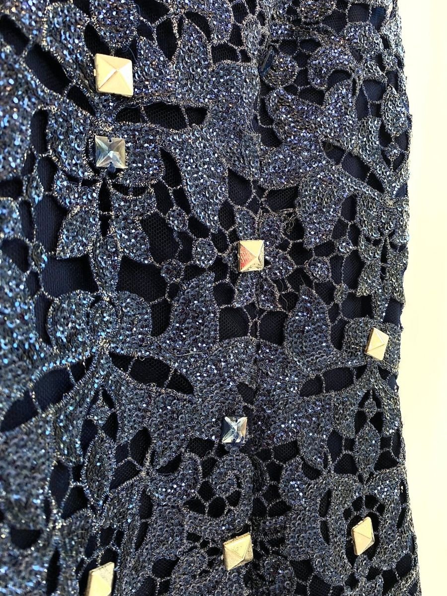 Vestido azul com renda VIVAZ, foto 2
