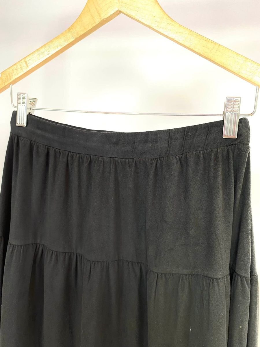 Saia suede midi preta CALVIN KLEIN, foto 2