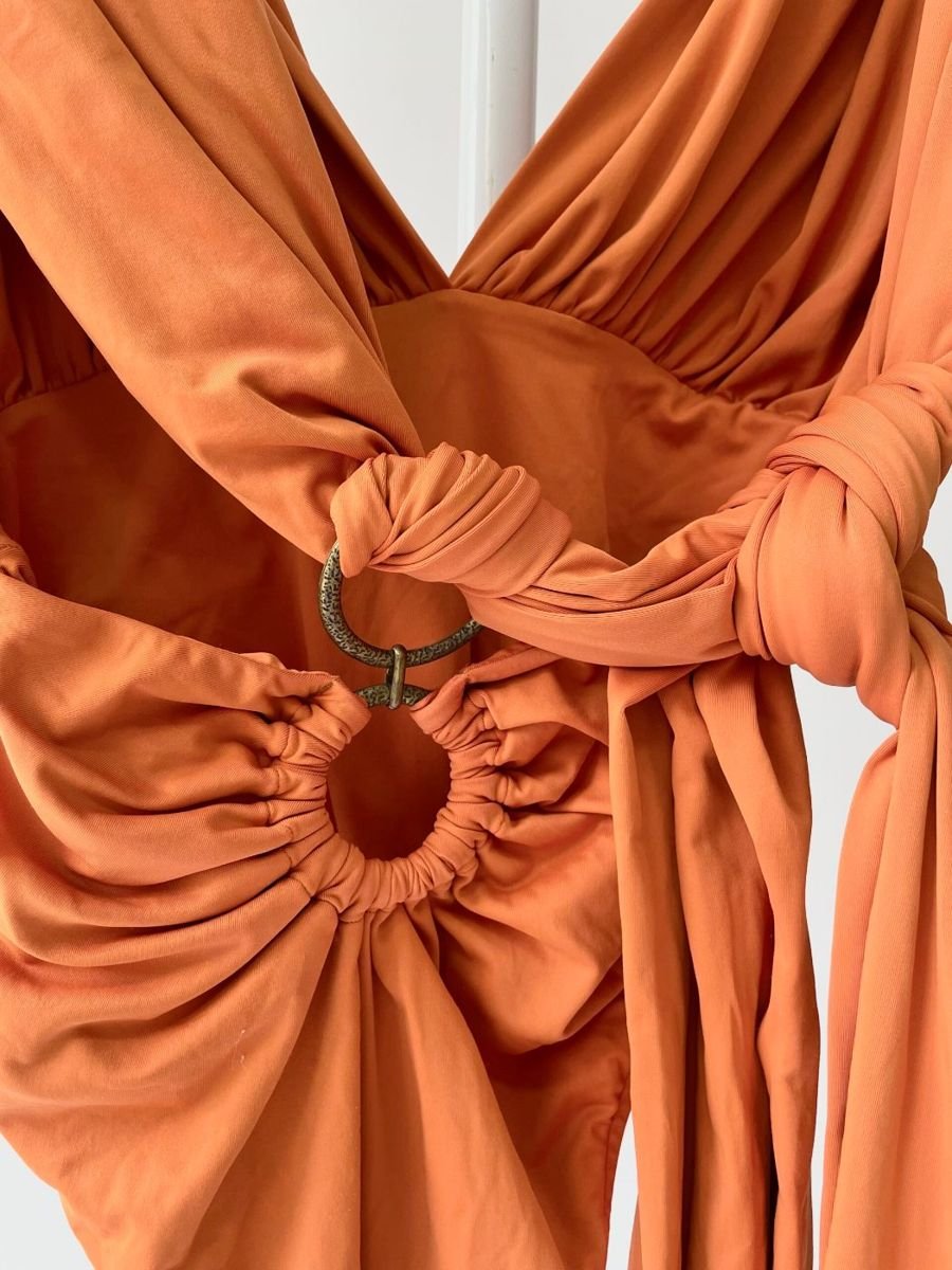 Maiô com amarração terracota DE CHELLES, foto 3
