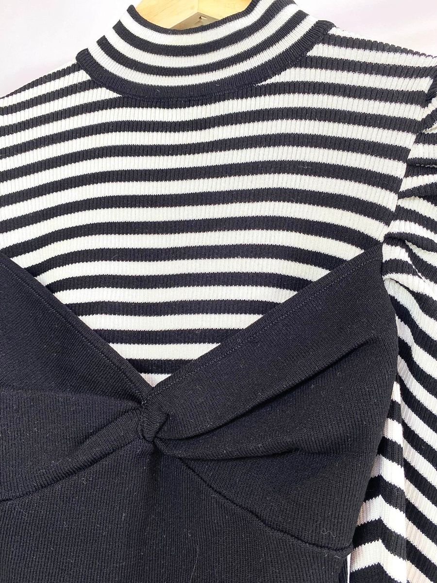 Blusa de manga com listra ZARA, foto 2
