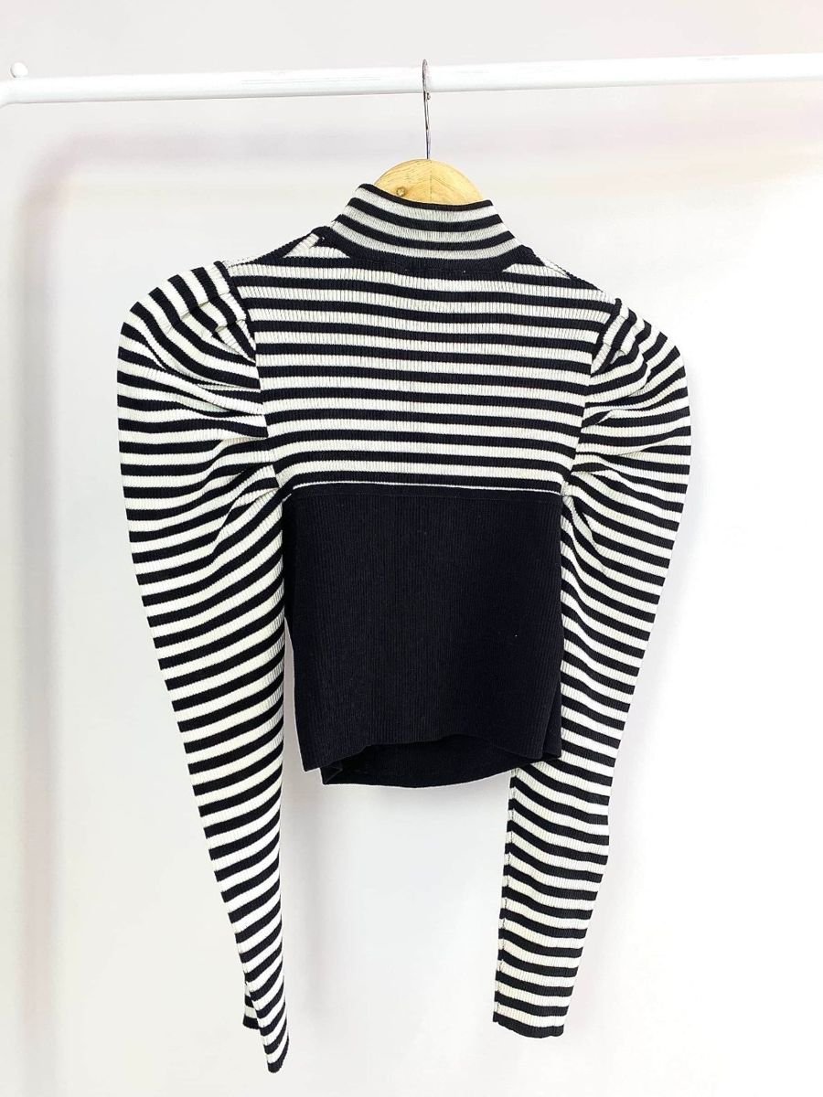 Blusa de manga com listra ZARA, foto 3