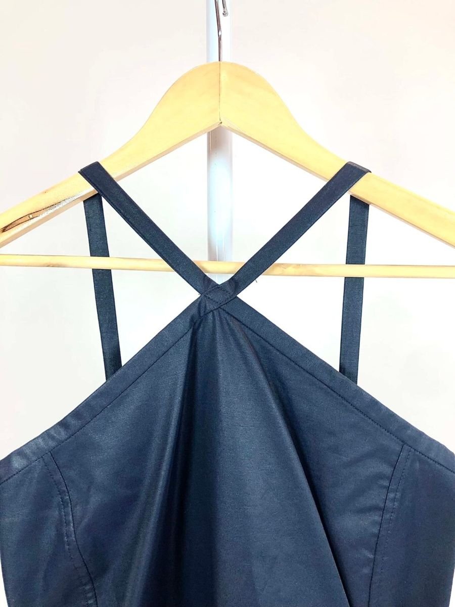 Vestido midi azul marinho MIXED, foto 2
