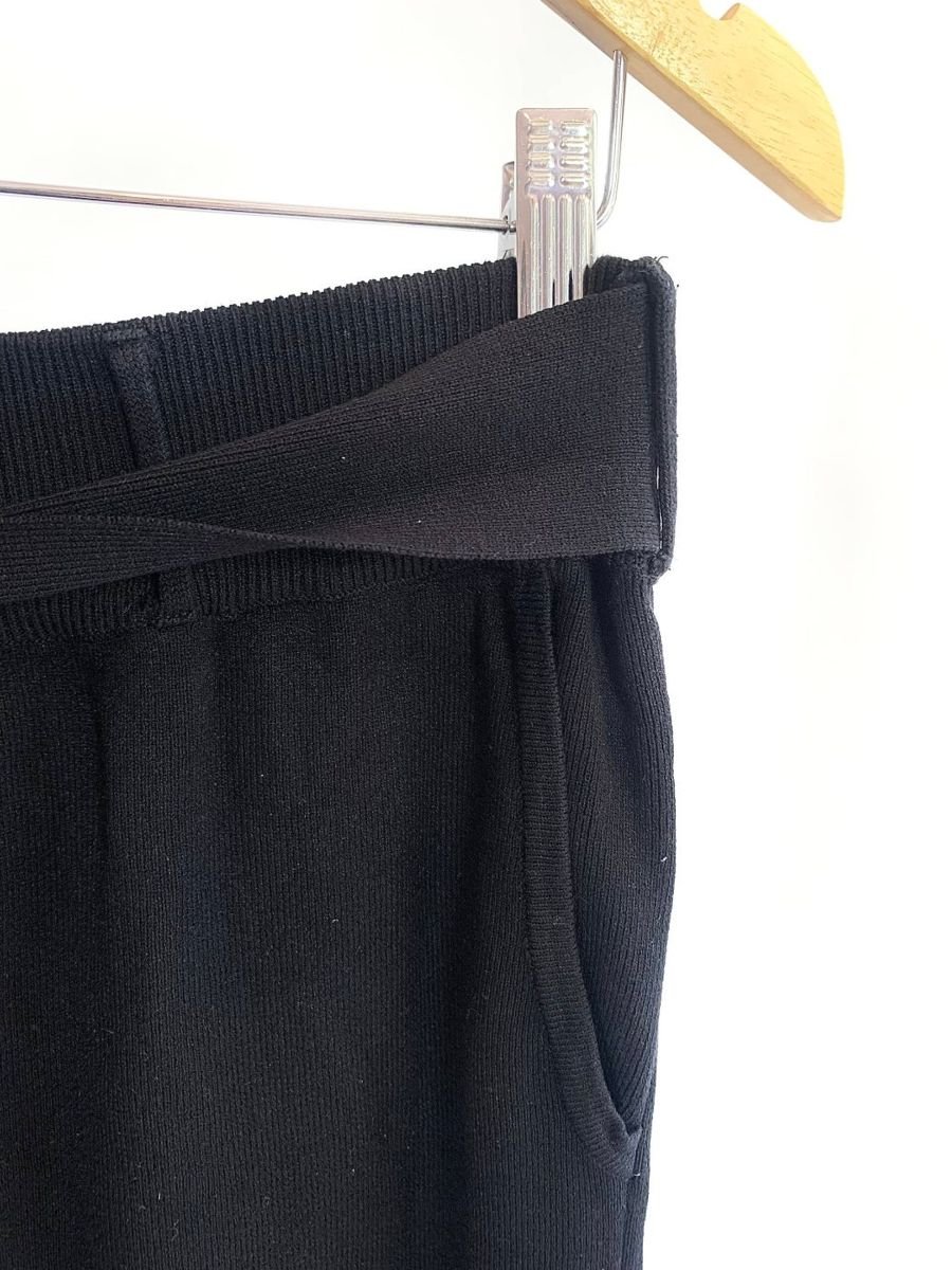 Calça jogger tricot preta ZARA, foto 4