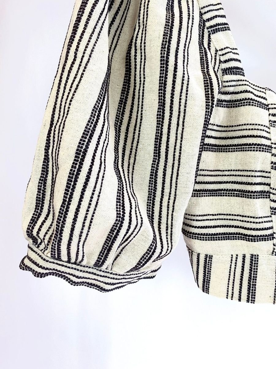 Cropped listrado bege e preto LUIZA BOTTO, foto 2