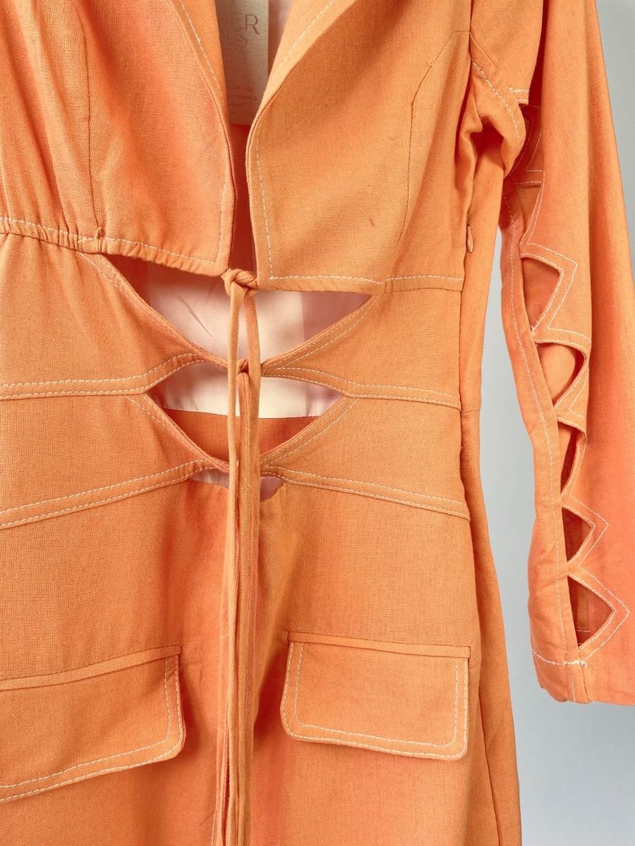 Vestido cuto laranja amarração na frente OTHER GIRLS, foto 2