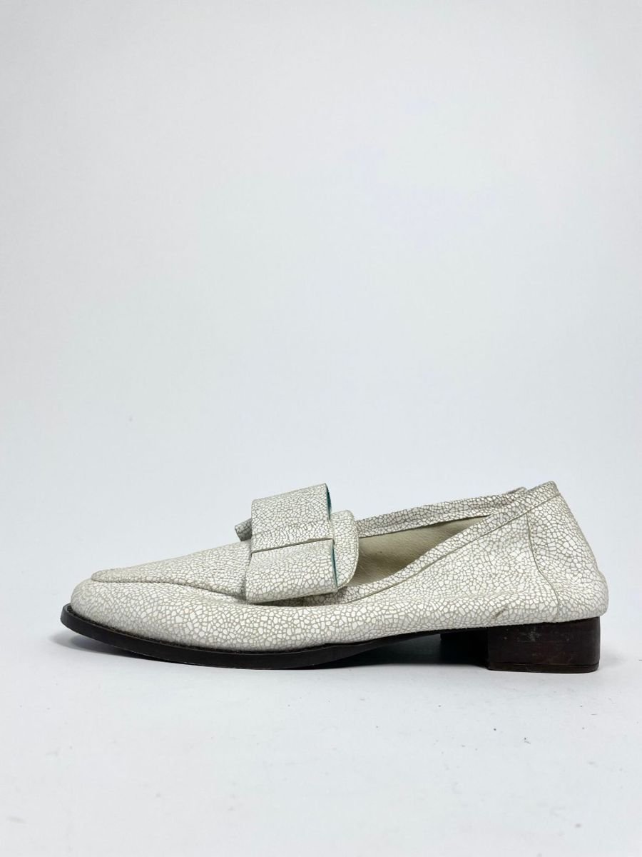 Mocassim branco texturizado BOTTI, foto 4