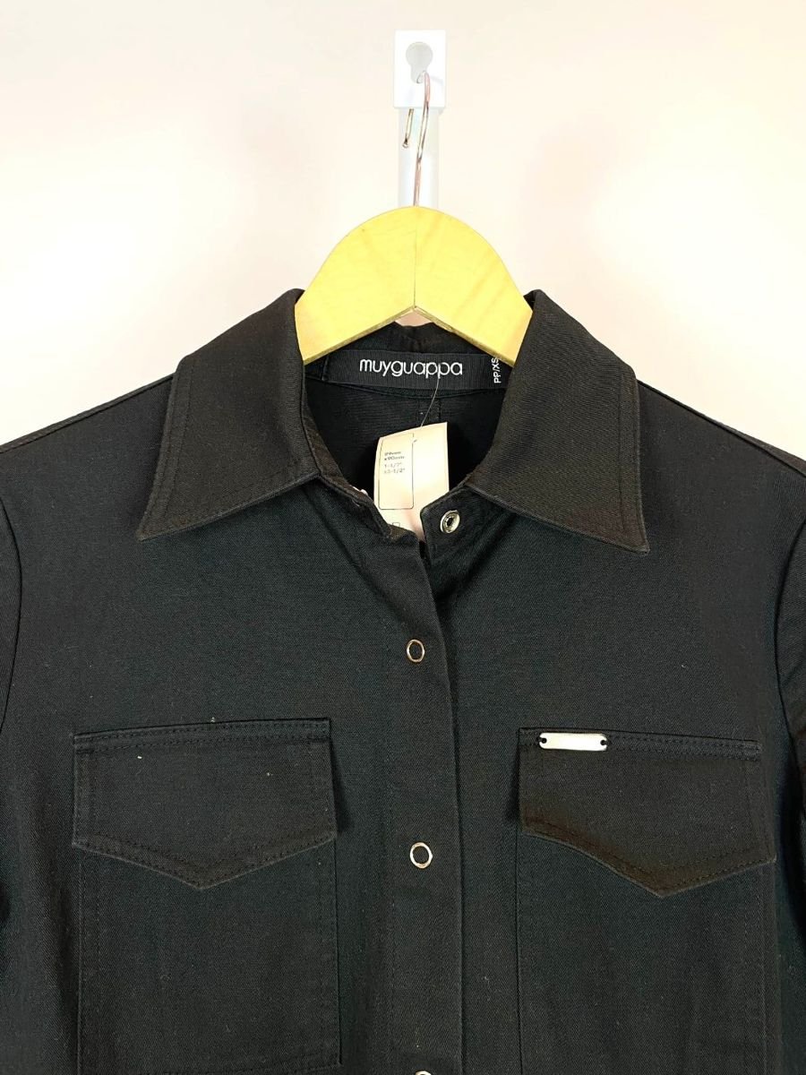 Chemise sarja midi preta MUYGUAPPA, foto 3
