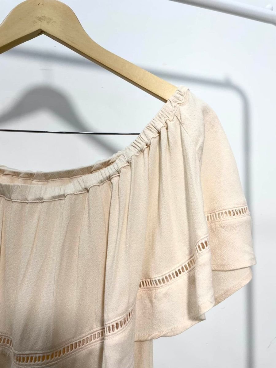 Blusa bege com babados ATEEN, foto 2