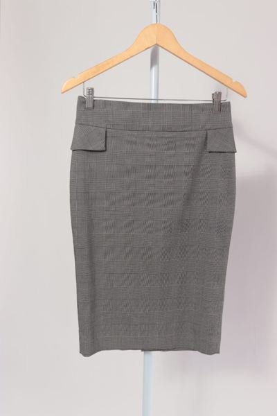Saia lápis xadrez ZARA