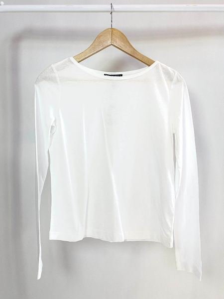Blusa branca de malha ZARA