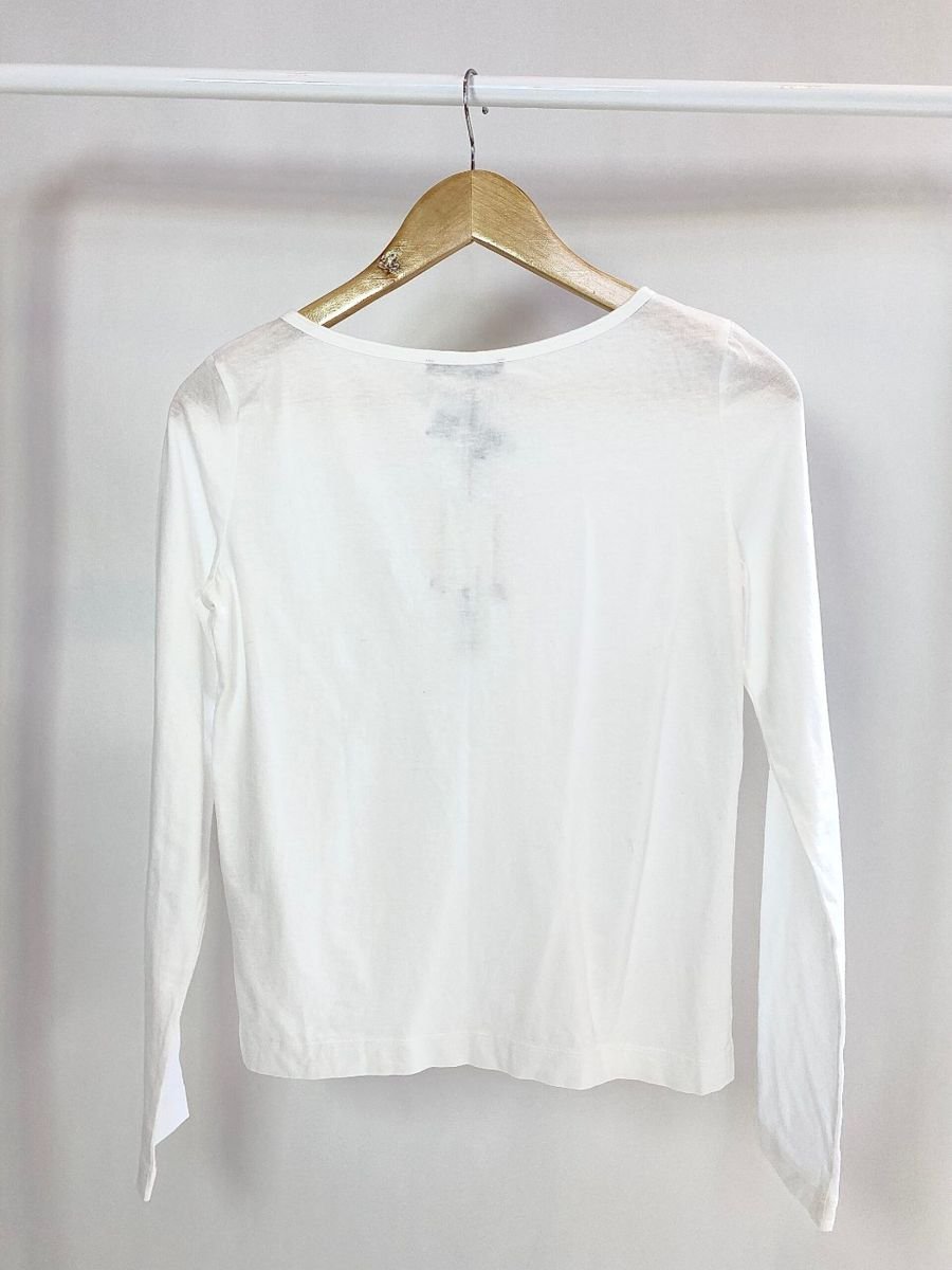 Blusa branca de malha ZARA, foto 3