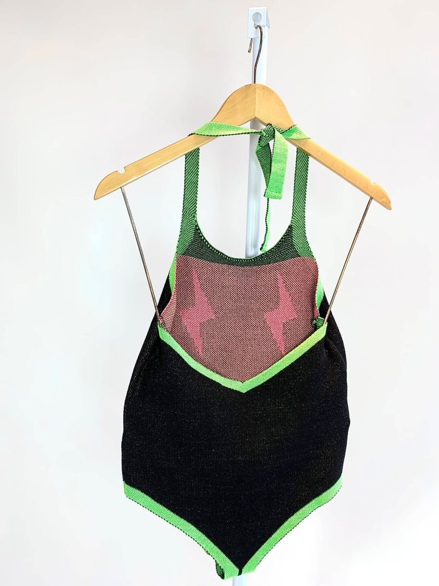 Body tricot preto estmpado OH BOY, foto 3