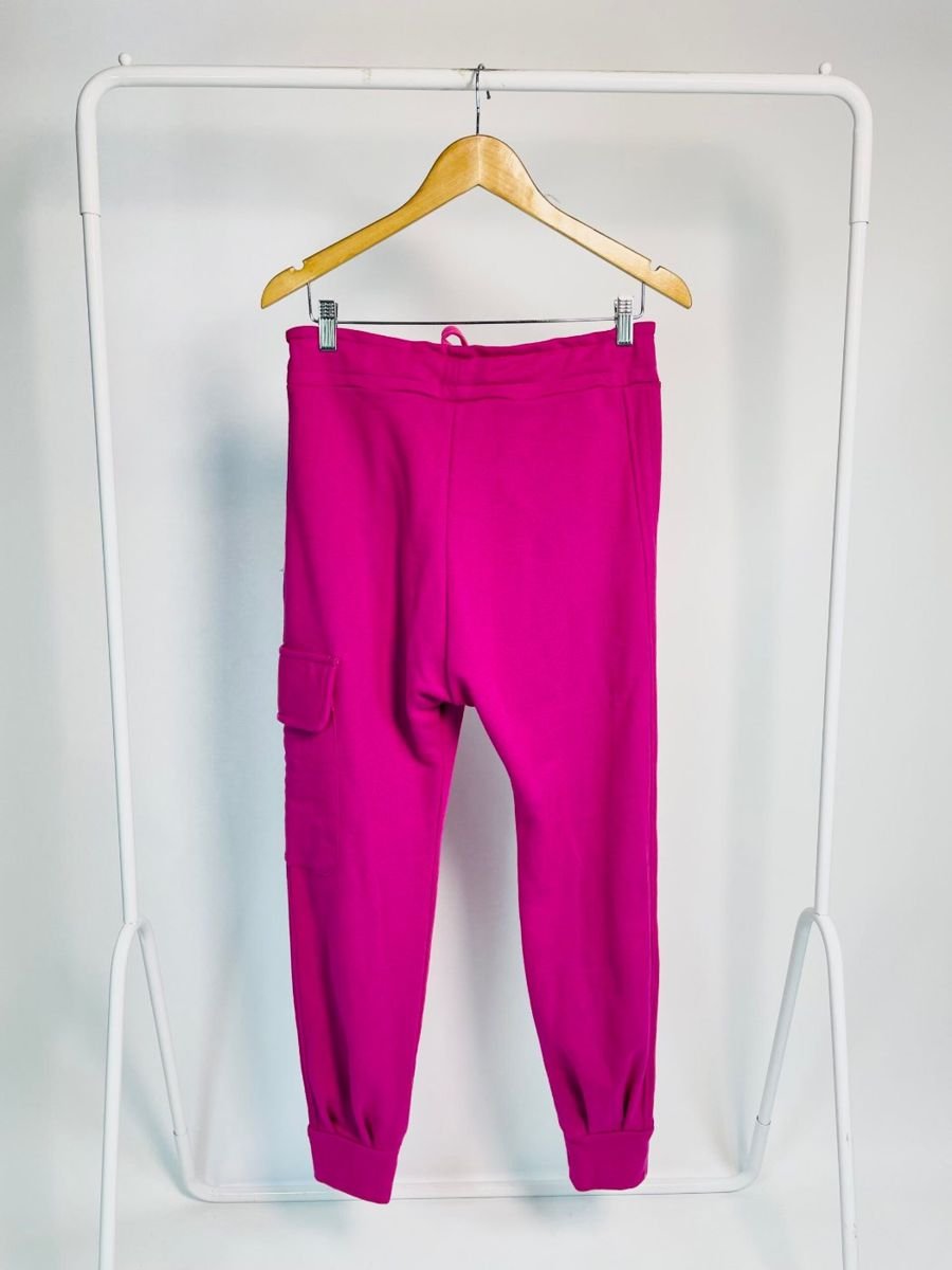 Calça fucsia moletom jogger com bolso cargo ANIMALE, foto 4