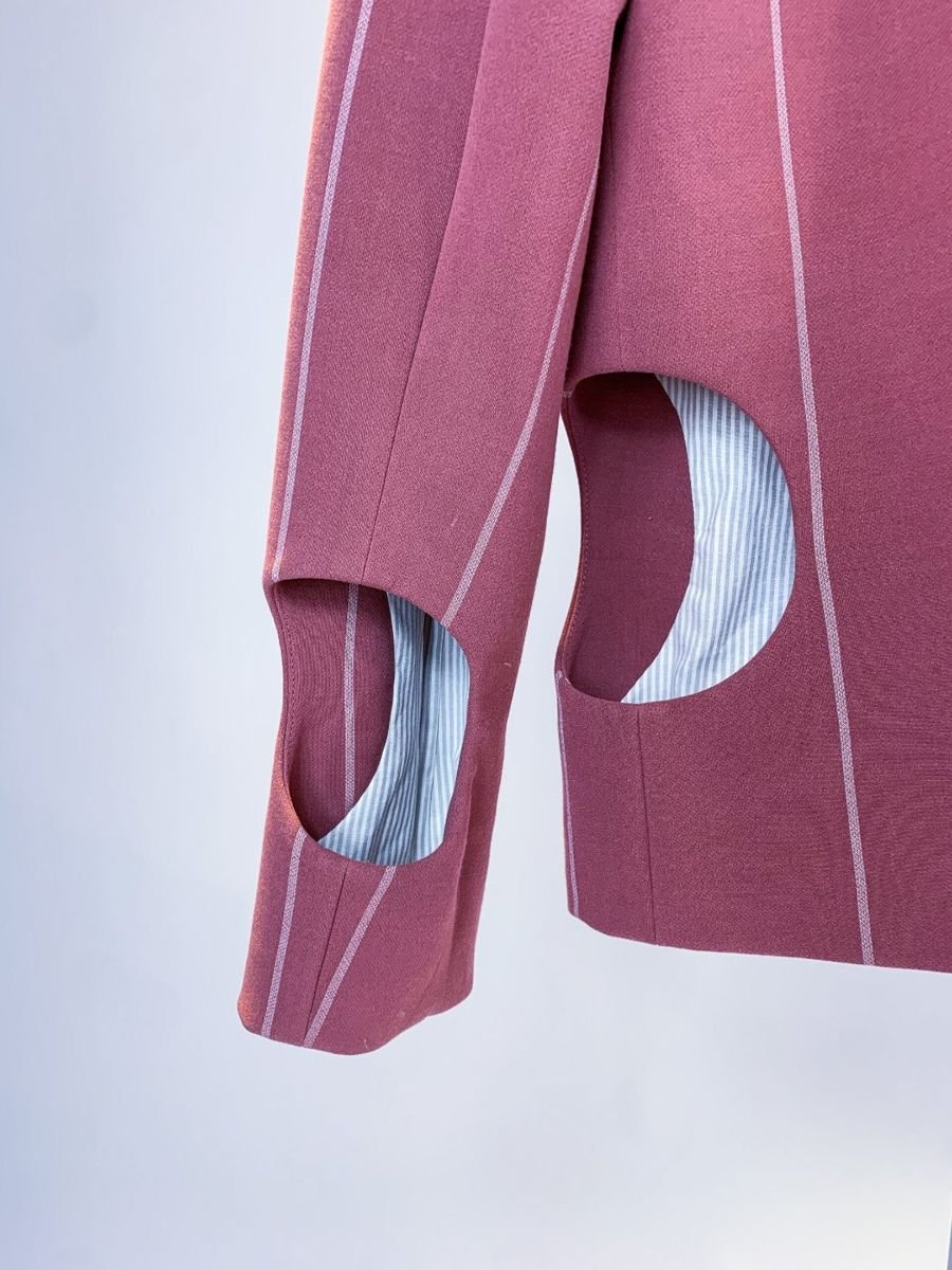 Blazer rose com listras A NIEMEYER, foto 3