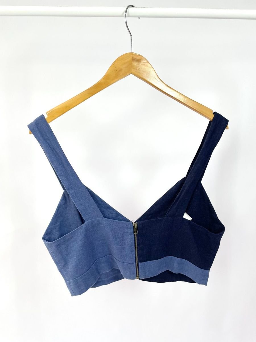 Top jeans azul DRESS TO, foto 3