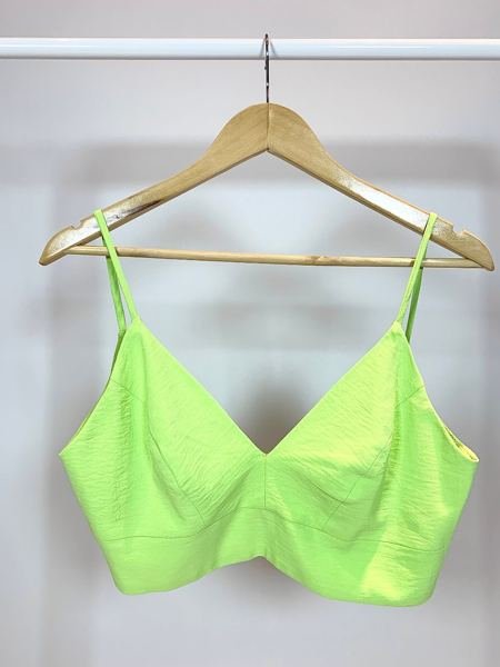 Top verde limão crepe LORE