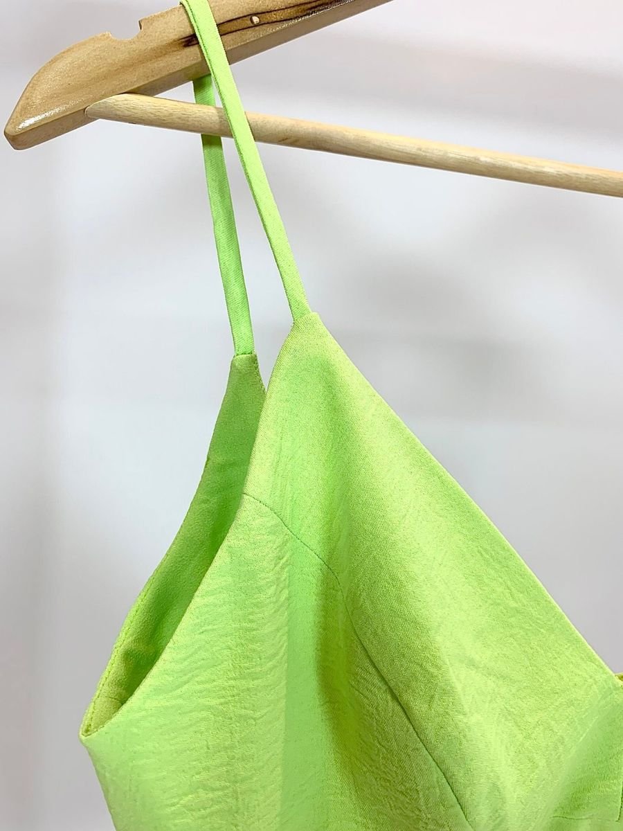 Top verde limão crepe LORE, foto 2