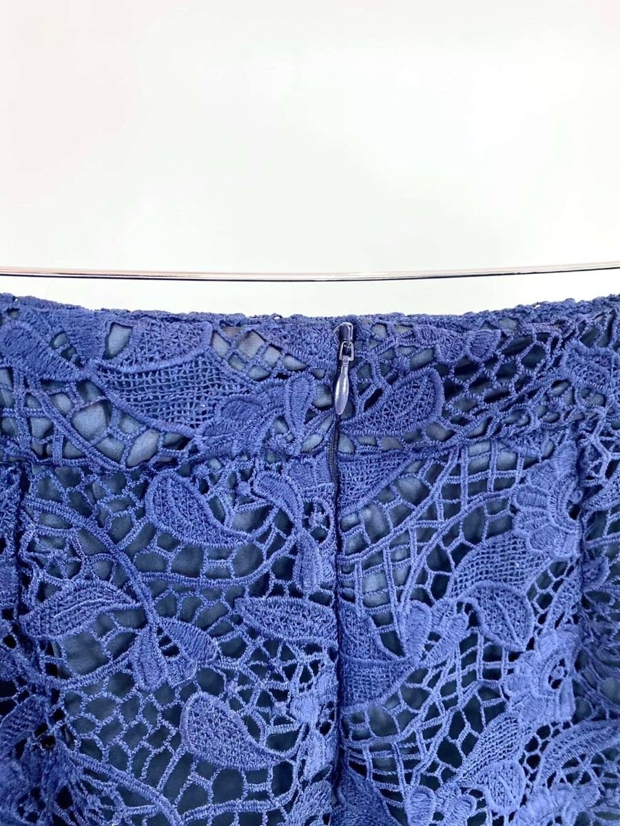 Saia midi de renda azul marinho ABRAND, foto 2