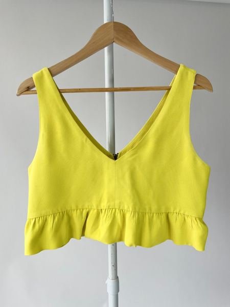 Blusa cropped amarelo NV