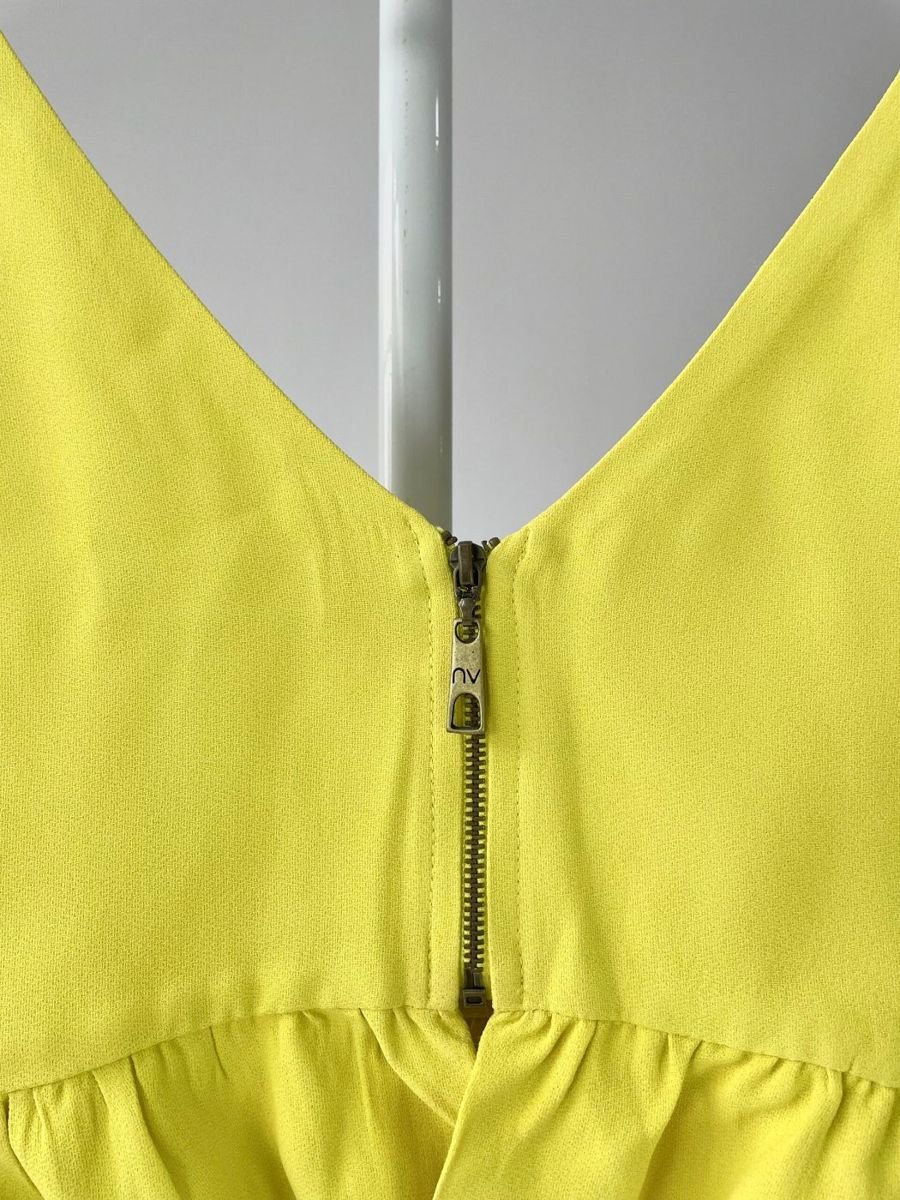Blusa cropped amarelo NV, foto 3