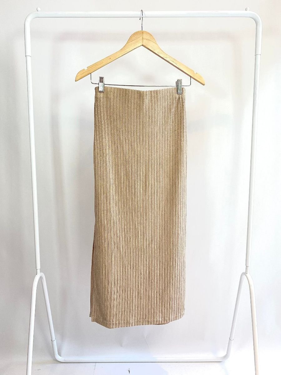 Saia midi marrom de tricot INGRID TALINA, foto 3