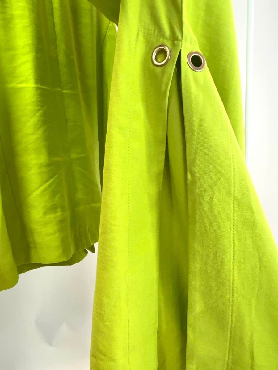 Calça pantalona verde lima fenda nas laterais ISY, foto 2