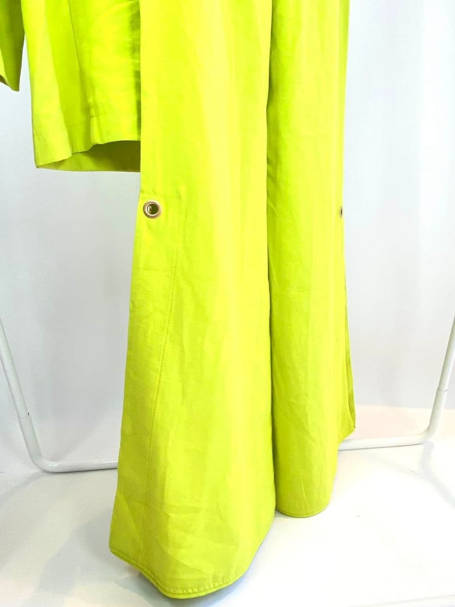 Calça pantalona verde lima fenda nas laterais ISY, foto 4