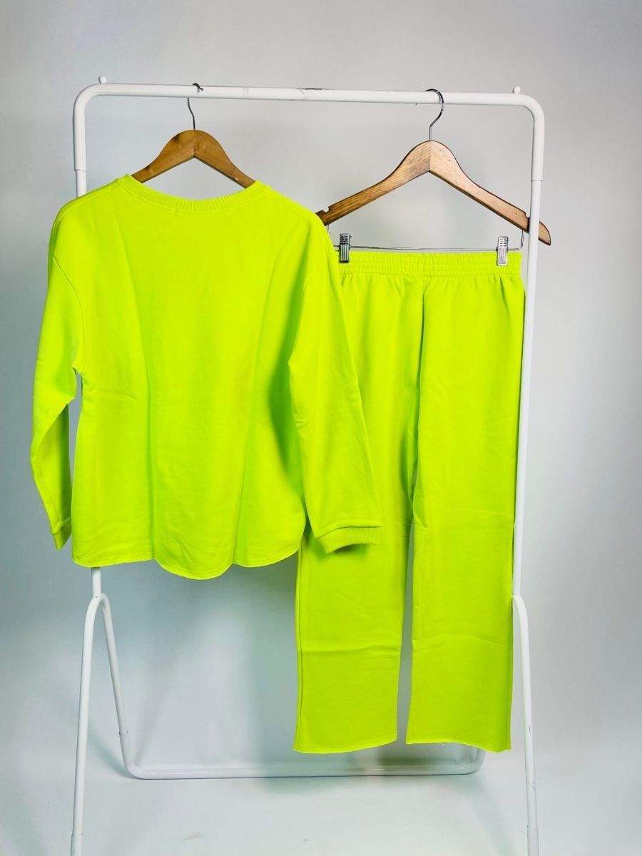 Conjunto moleom blusa e calça verde lima WASABI, foto 4