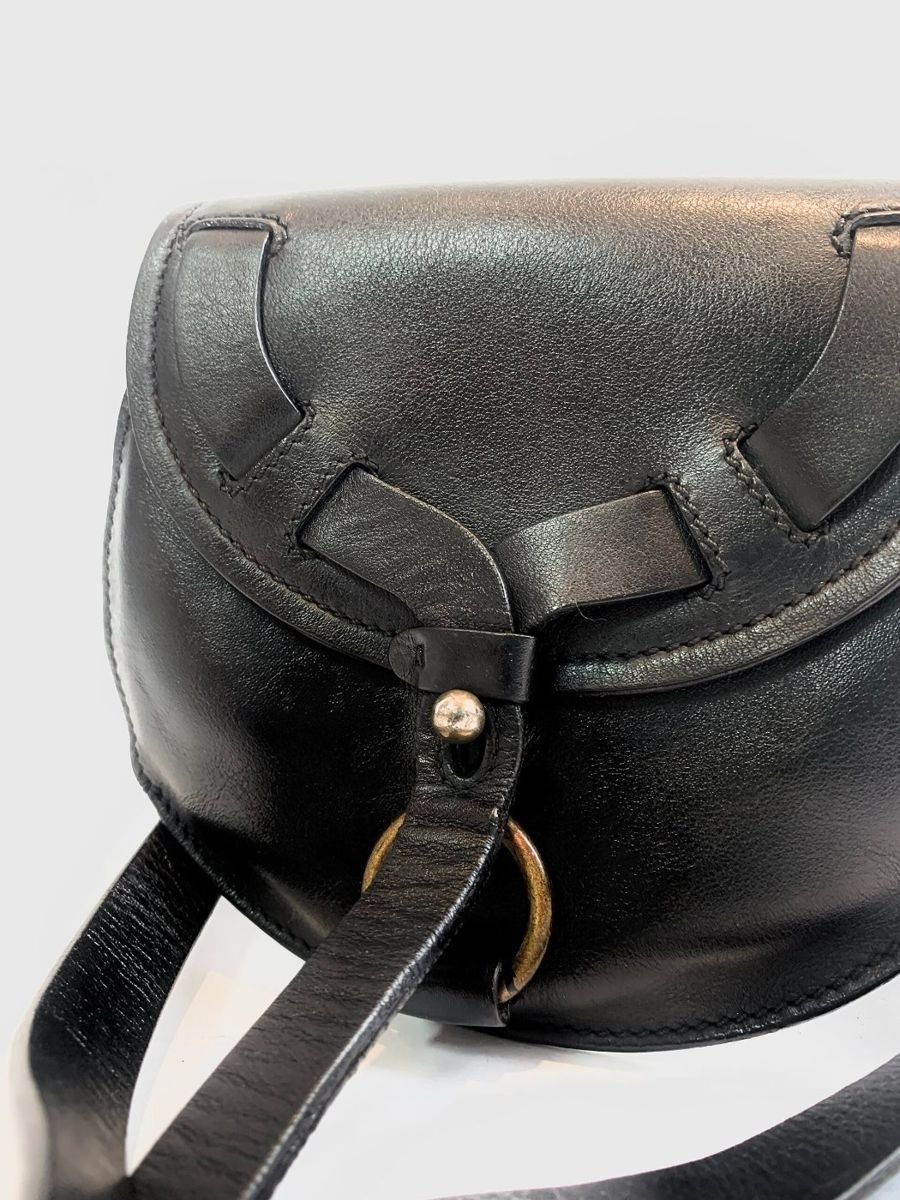 Bolsa couro preta pequena FRATELLI ROSSETTI, foto 2