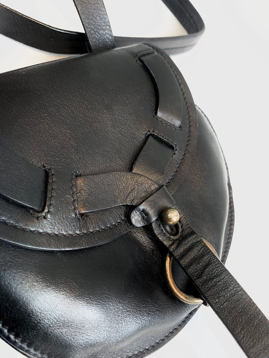 Bolsa couro preta pequena FRATELLI ROSSETTI, foto 3