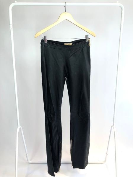 Calça preta de couro JULIANA SANMARTIN