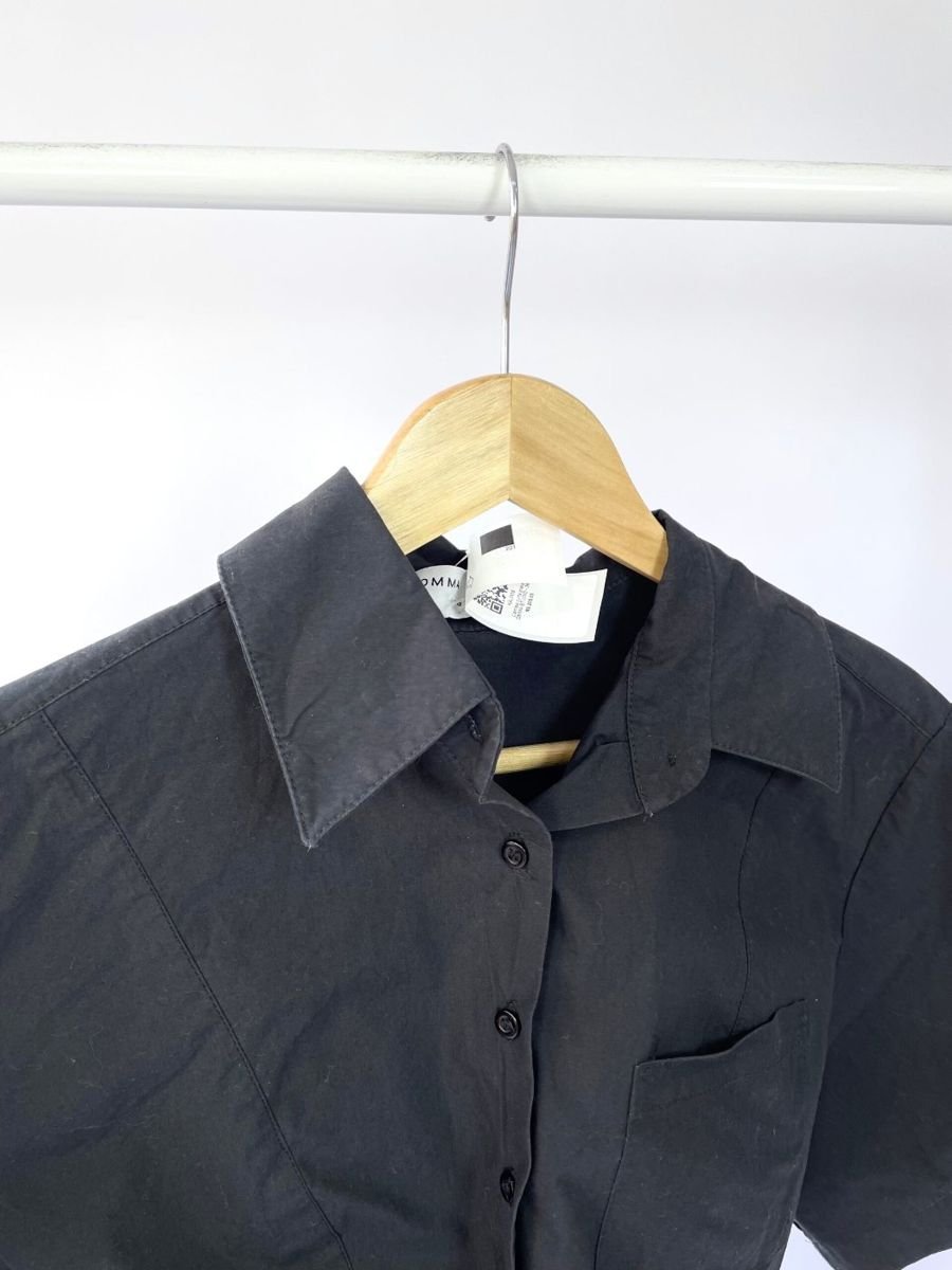Camisa curta preta OMMA STUDIO, foto 2