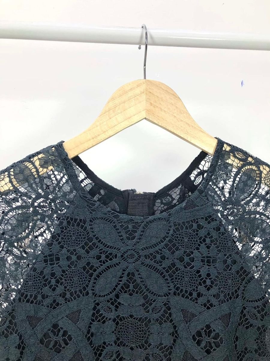 Blusa preta renda NK, foto 2