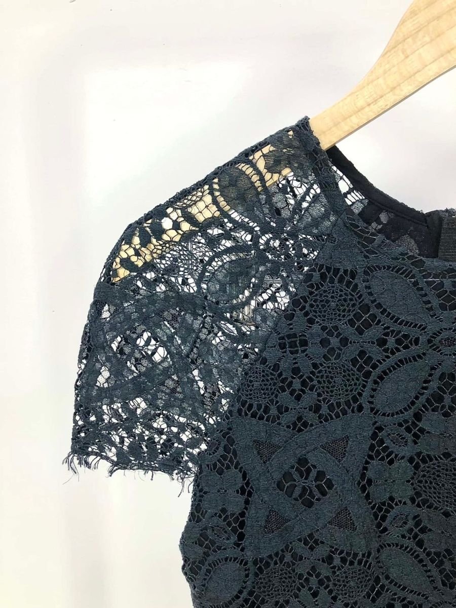 Blusa preta renda NK, foto 3