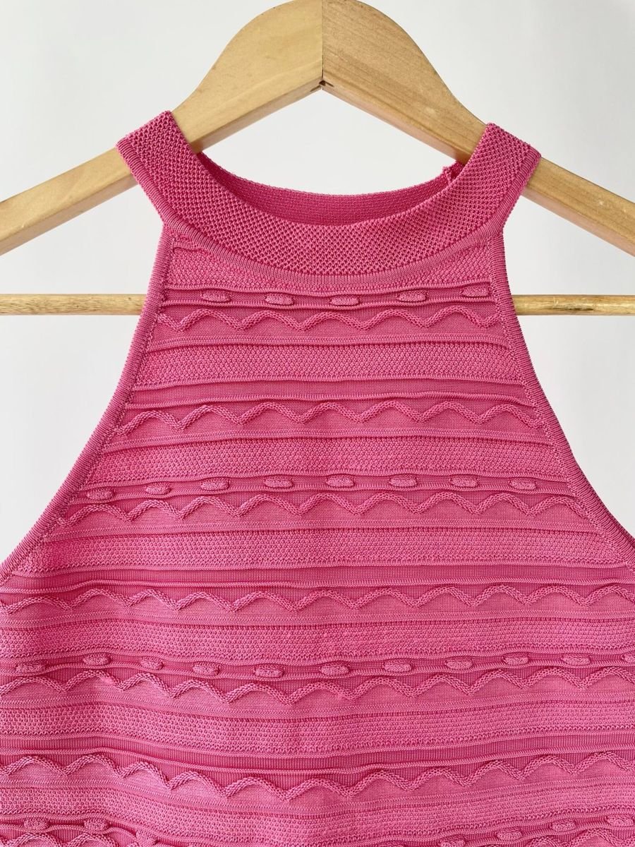 Vestido rosa tricot tramado GALERIA TRICOT, foto 2