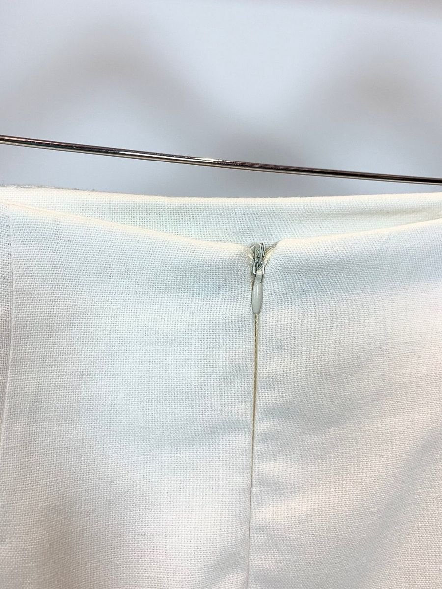 Saia branca midi com adereços, foto 4