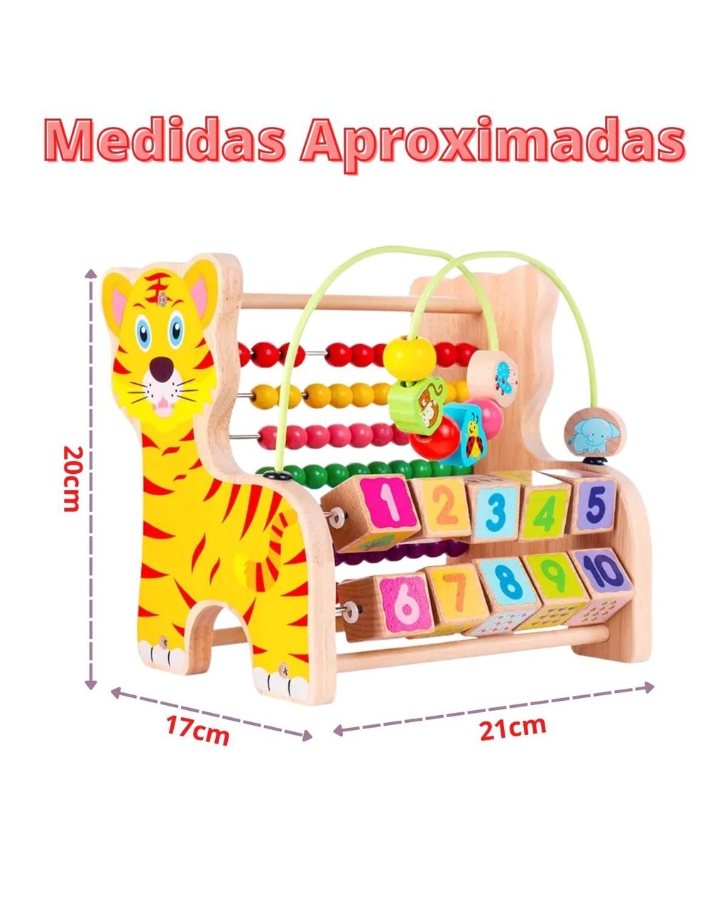 Ábaco Montessori de Madeira, foto 3