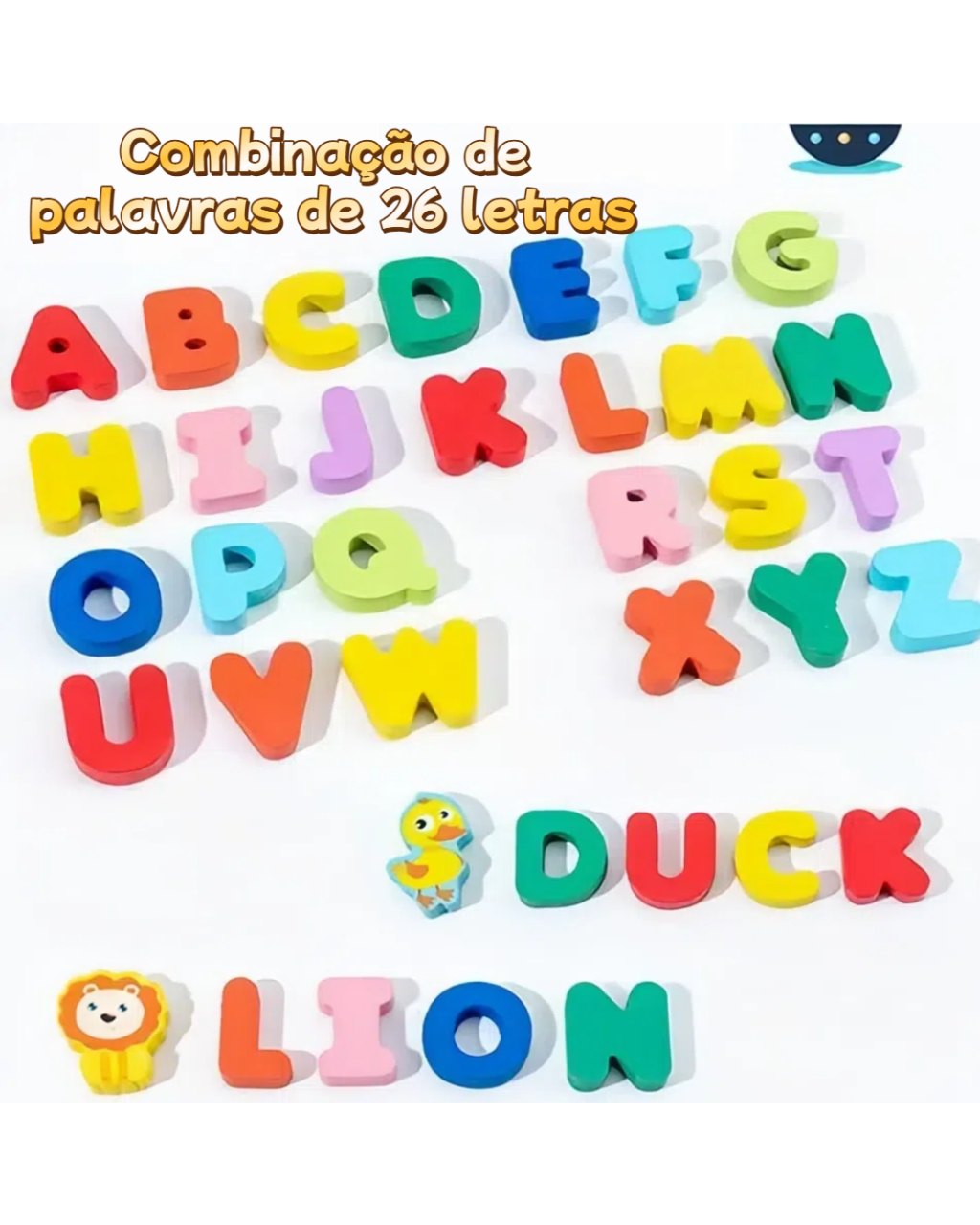 Quebra-Cabeça Montessori de Madeira com Pesca Magnética, foto 5