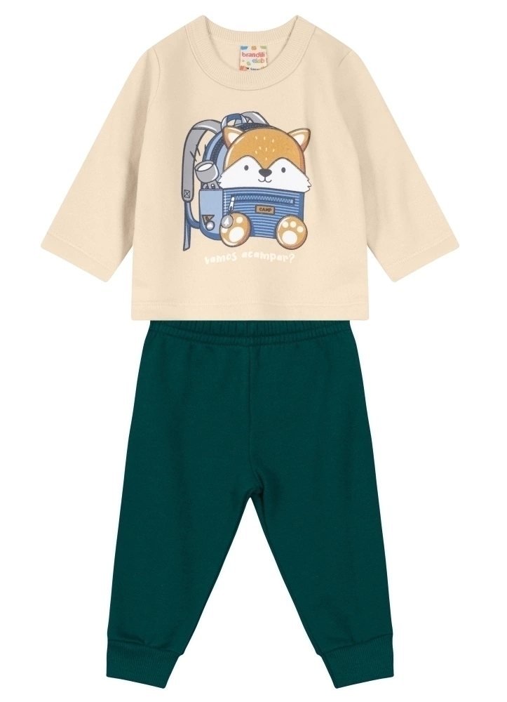 Conjunto Moletom Bebê Menino Brandili, foto 2