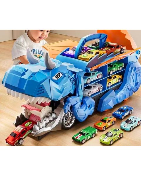 Caminhão Dinossauro Engolidor com 4 Carrinhos