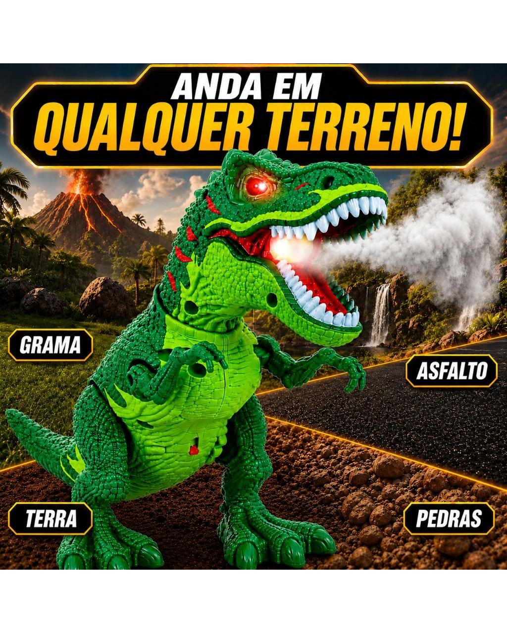 Dinossauro Rex que Solta Fumaça e Anda, foto 7