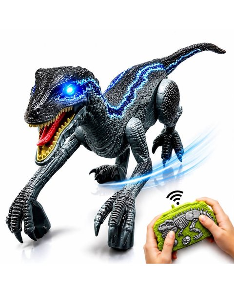 Dinossauro de Controle Remoto com Som e Luz