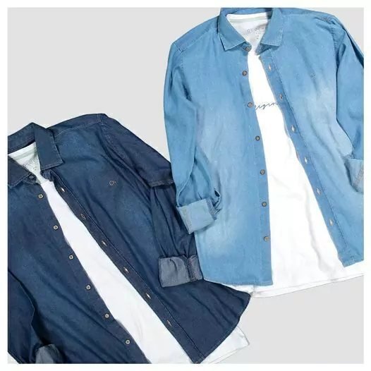 Camisa Jeans Ogochi - Azul claro, foto 2