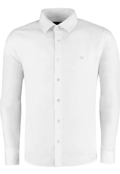Camisa Social Ogochi Manga Longa - Branco