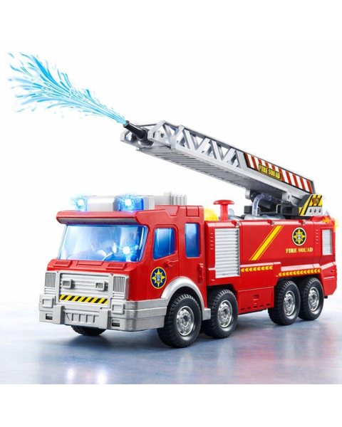 Caminhão de Bombeiro que Solta Água com Som e Luz