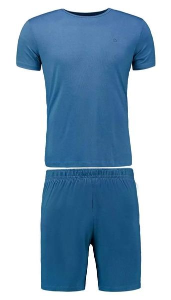 Pijama Verão Ogochi Infantil - Azul Petróleo