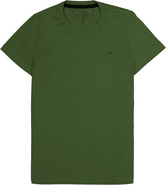 Camiseta Ogochi Manga Curta Essencial - Verde Musgo