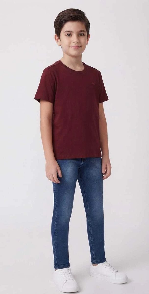 Camiseta Ogochi Manga Curta Essencial - Vinho, foto 2