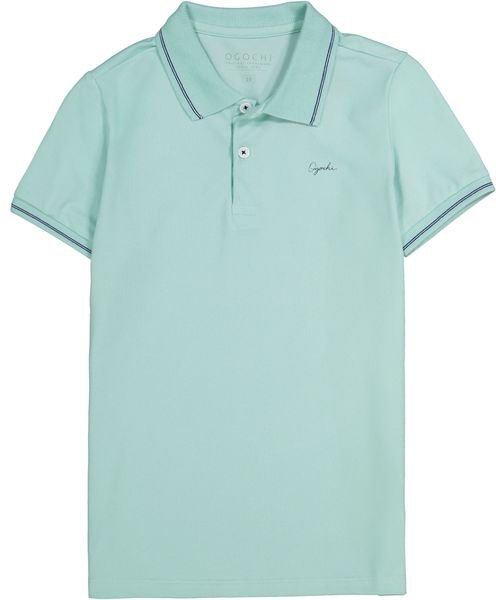 Camiseta Polo Ogochi Manga Curta - Verde Claro